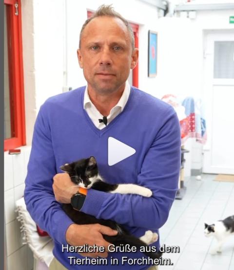 Staatsminister Thorsten Glauber im Tierheim