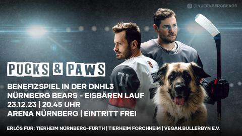 Pucks & Paws - Benezif Eishockeyspiel